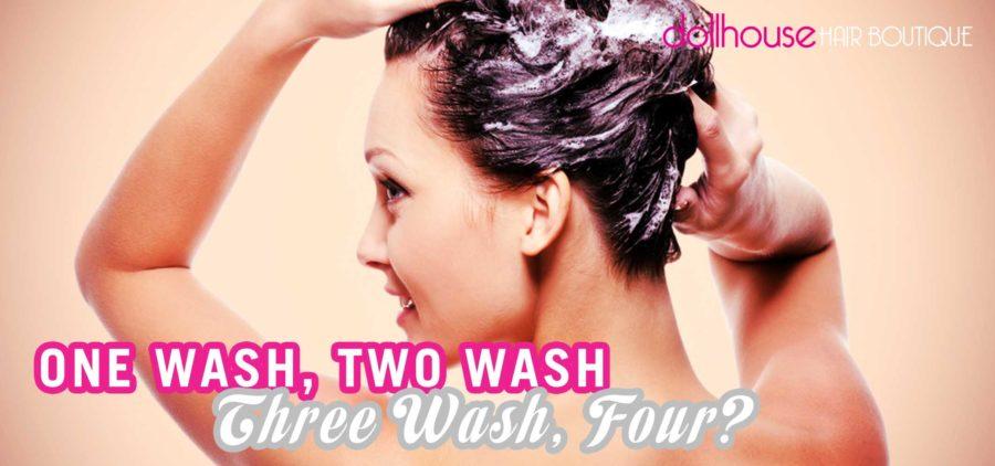 One wash two wash three wash four