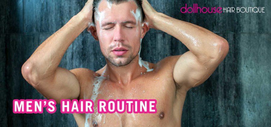 Men's hair routine
